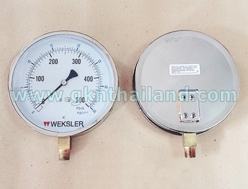 "WEKSLER" Pressure gauge Model : EA14MG 0-500 psi & 0-35 kg/cm2